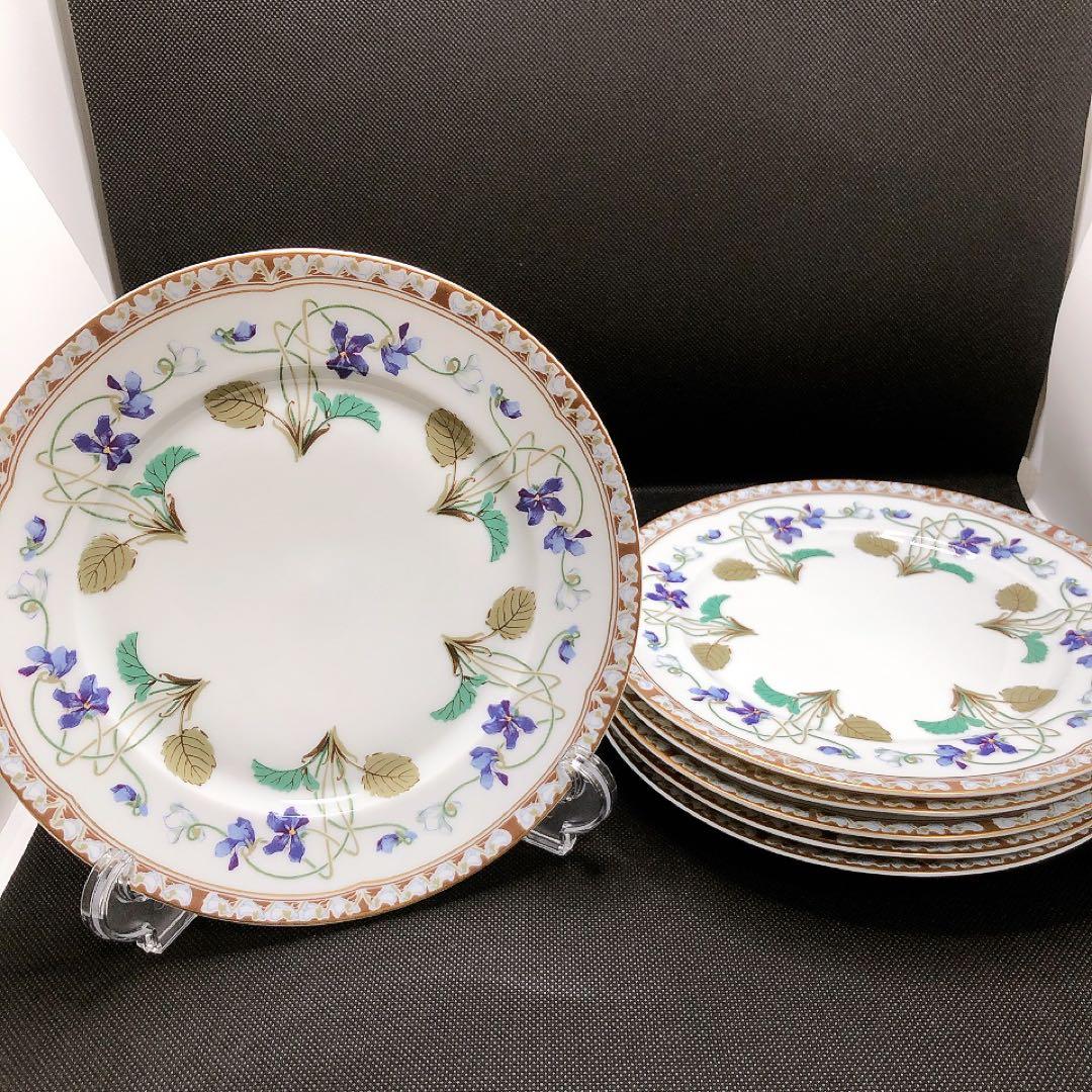 アビランド アンペラトリス ユジェニー リモージュ スミレ プレート ケーキ皿