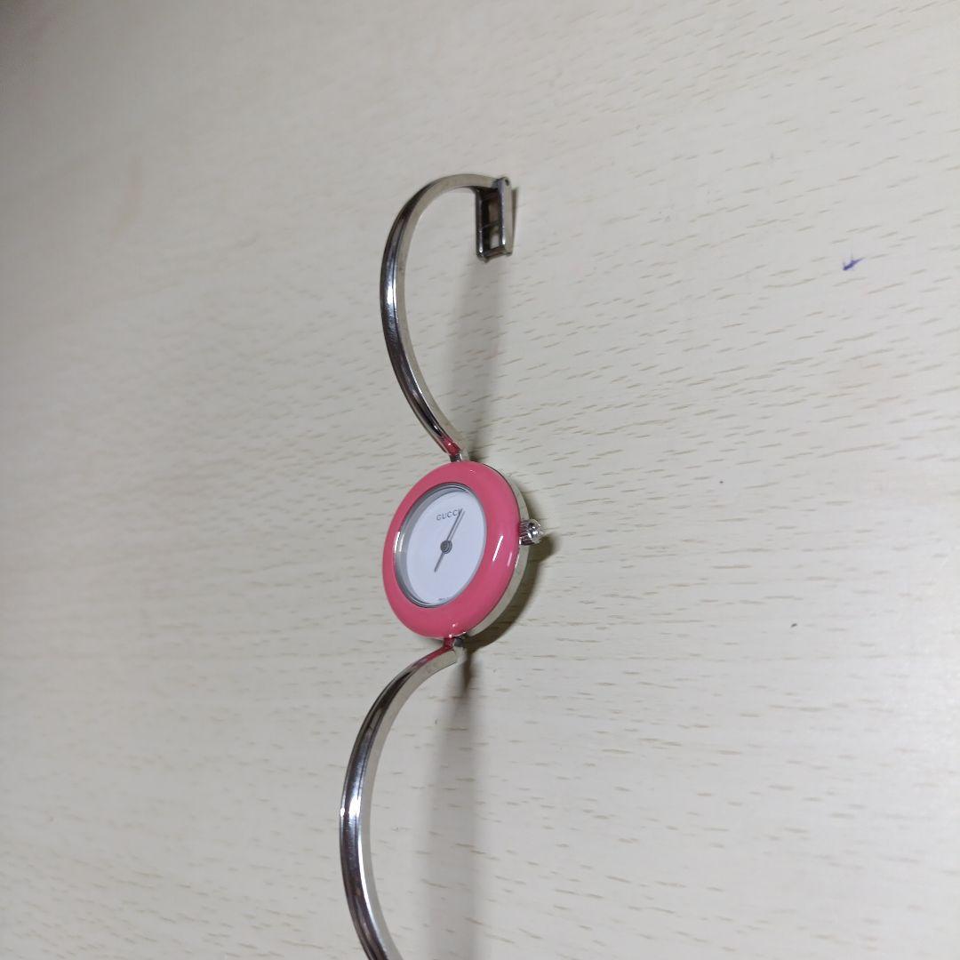 貴重なシルバー　GUCCI ベゼルチェンジ 時計　電池交換済
