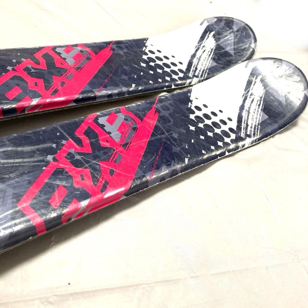 スキー3点セットスキーセットスキー板118 靴23cm ジュニアガール女子ピンク