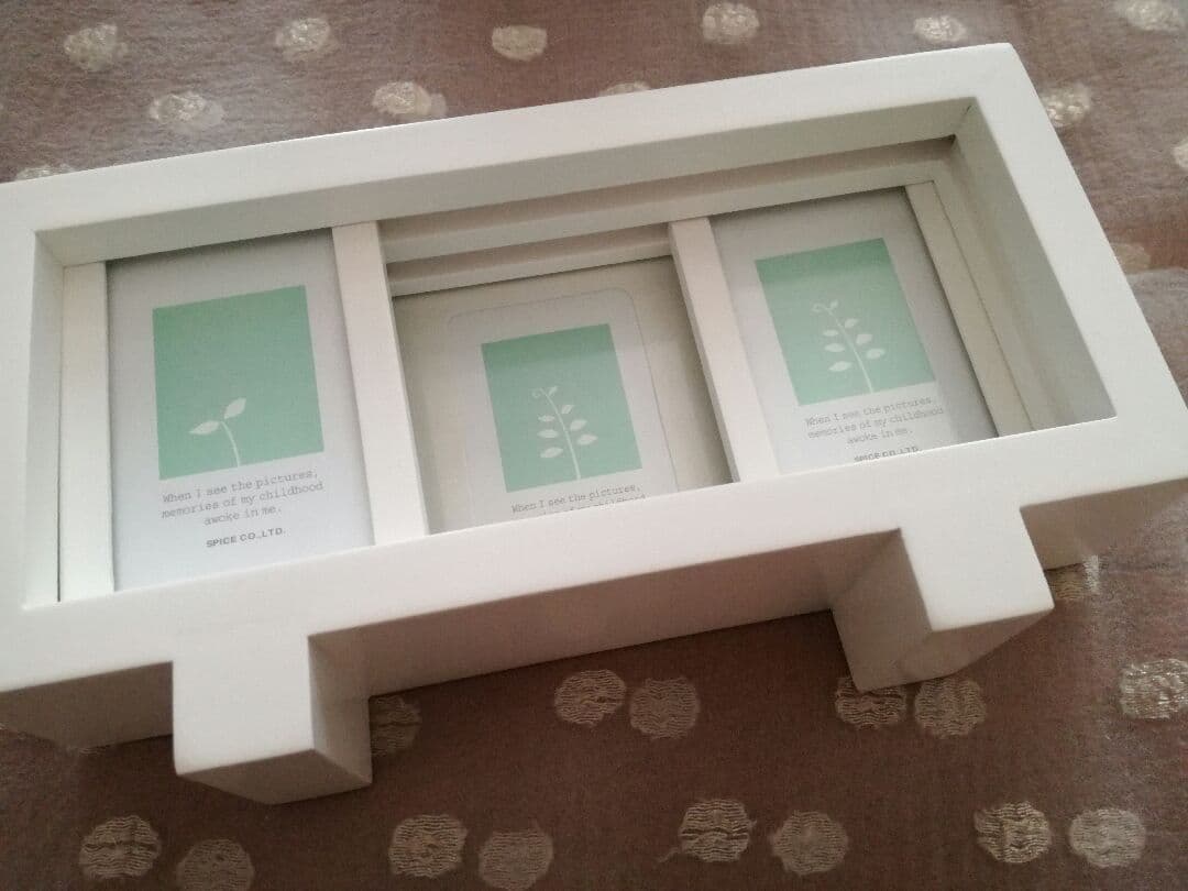 一旦停止中 新品 SPICE CO.,LTD フォトフレーム ホワイト 写真立て