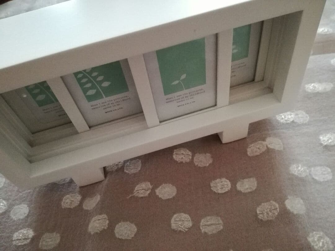 一旦停止中 新品 SPICE CO.,LTD フォトフレーム ホワイト 写真立て