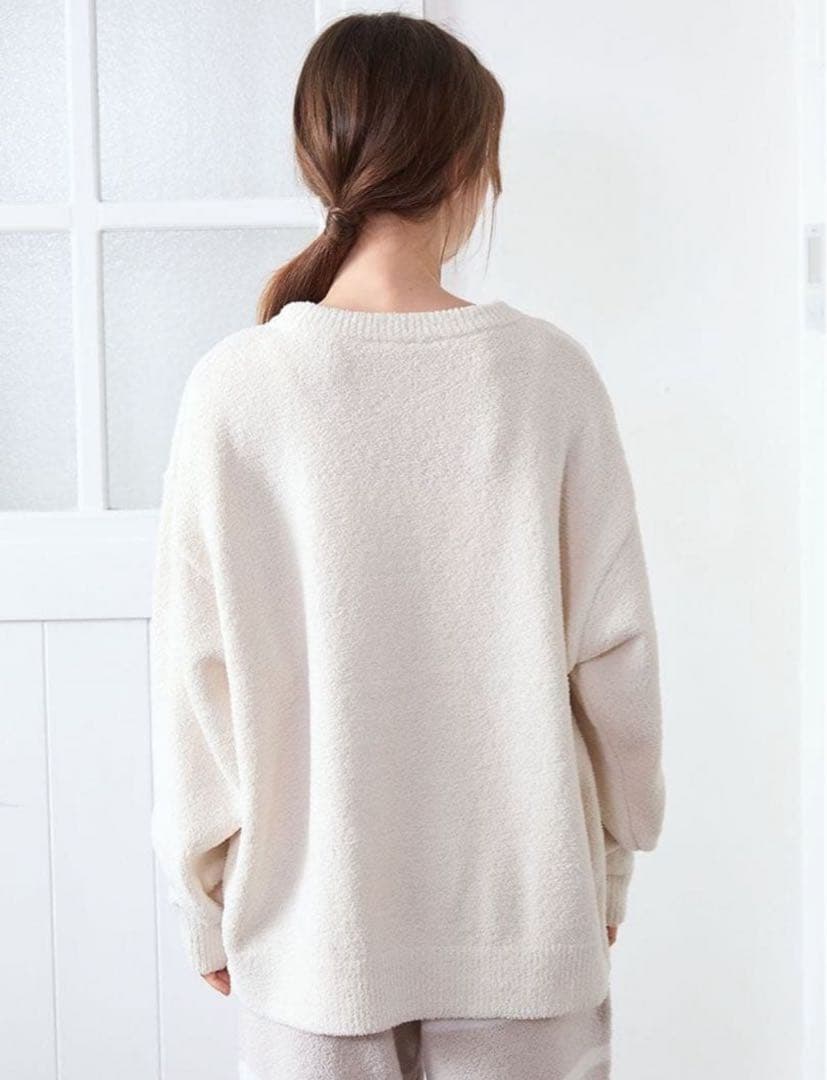 モチーフジャガードプルオーバー　ジェラートピケ　ビションフリーゼ