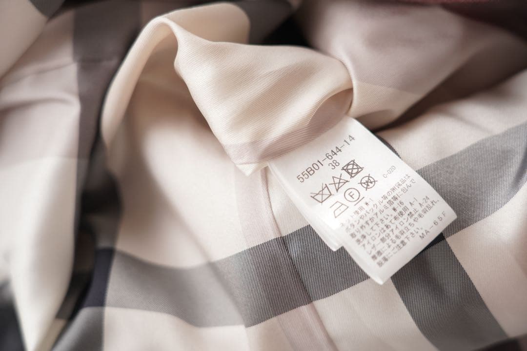 未使用に近い ブルーレーベル　エアリーメルトンロングダッフルコート M ピンク