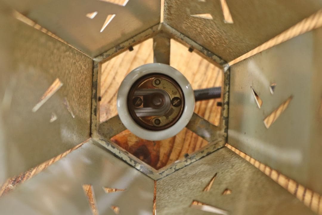 ヴィンテージ ペンダントライト ランプ 照明 和モダン 吊り下げ 金属製