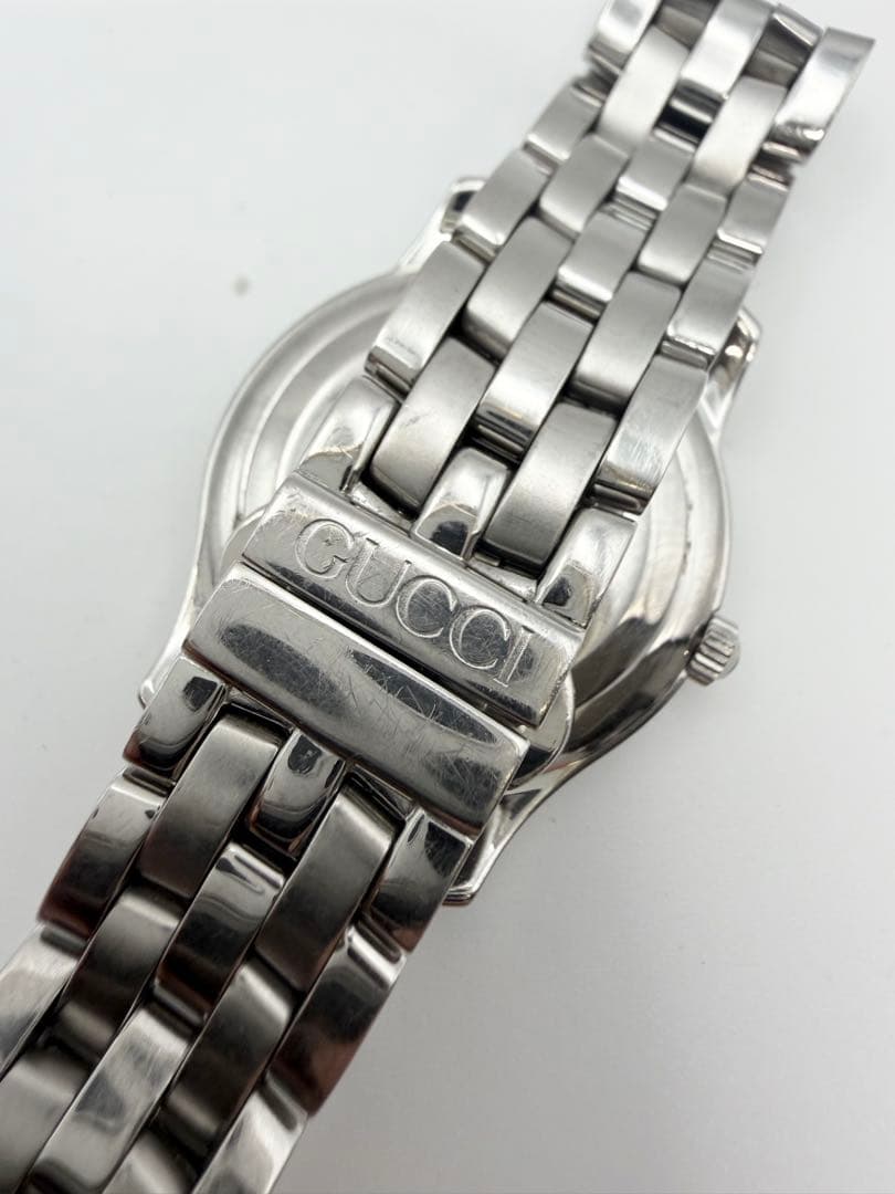 GUCCI グッチ 5500L デイト シルバー文字盤