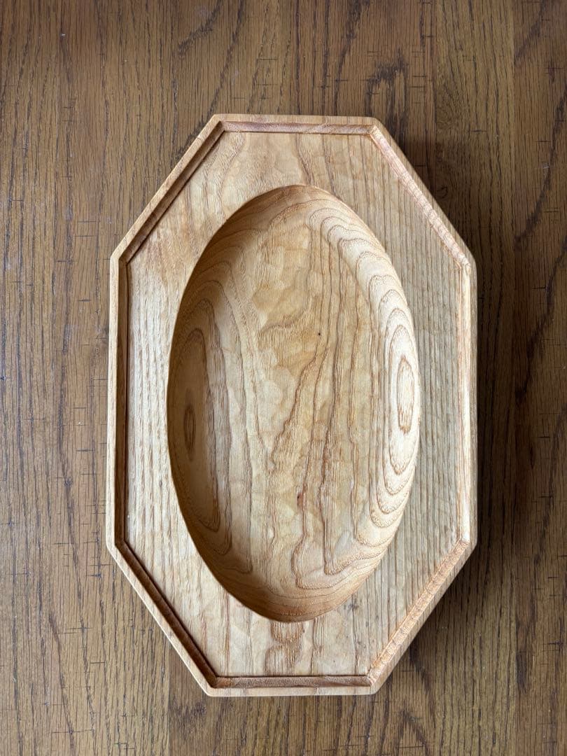 cogu 木のオクトゴナルオーバルプレート