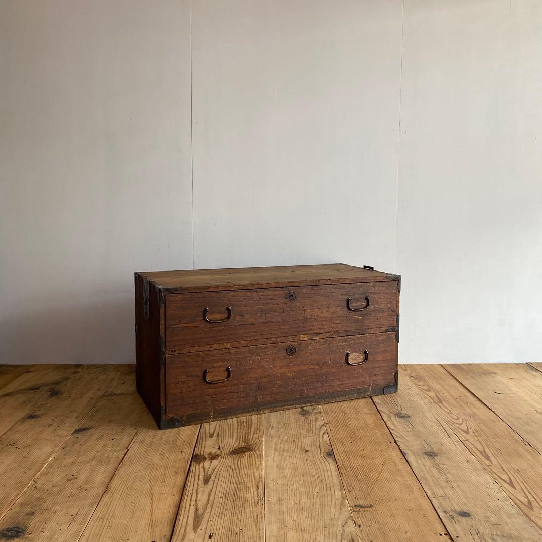 アンティーク チェスト 箪笥 ローボード テレビ台 昭和レトロ z884