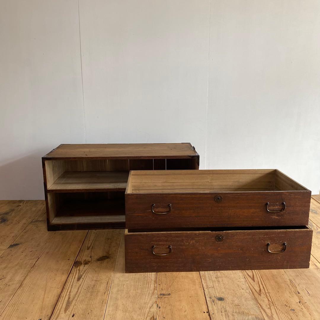 アンティーク チェスト 箪笥 ローボード テレビ台 昭和レトロ z884