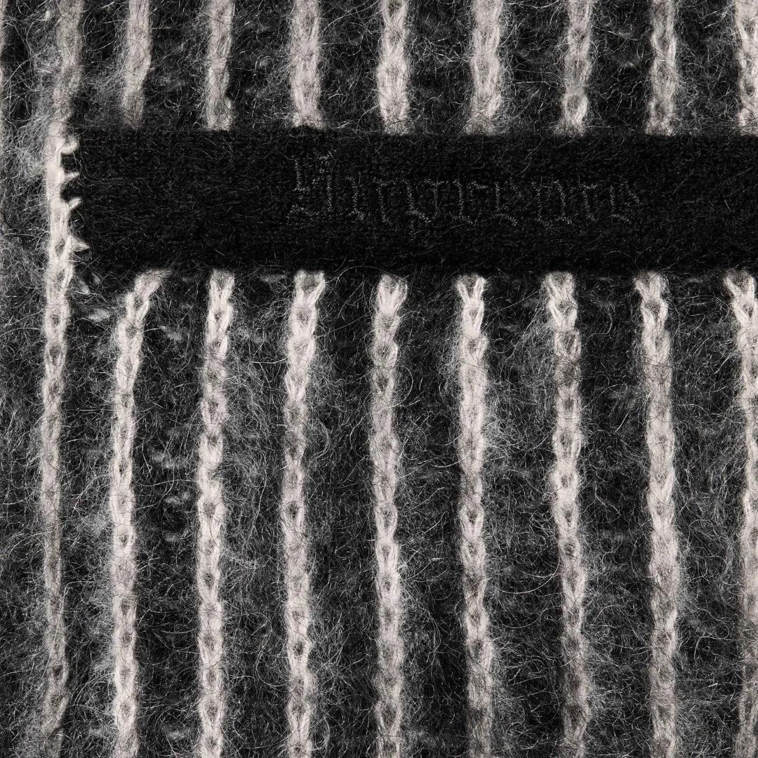 XXL 25SS シュプリーム ツートン モヘア カーディガン ブラック