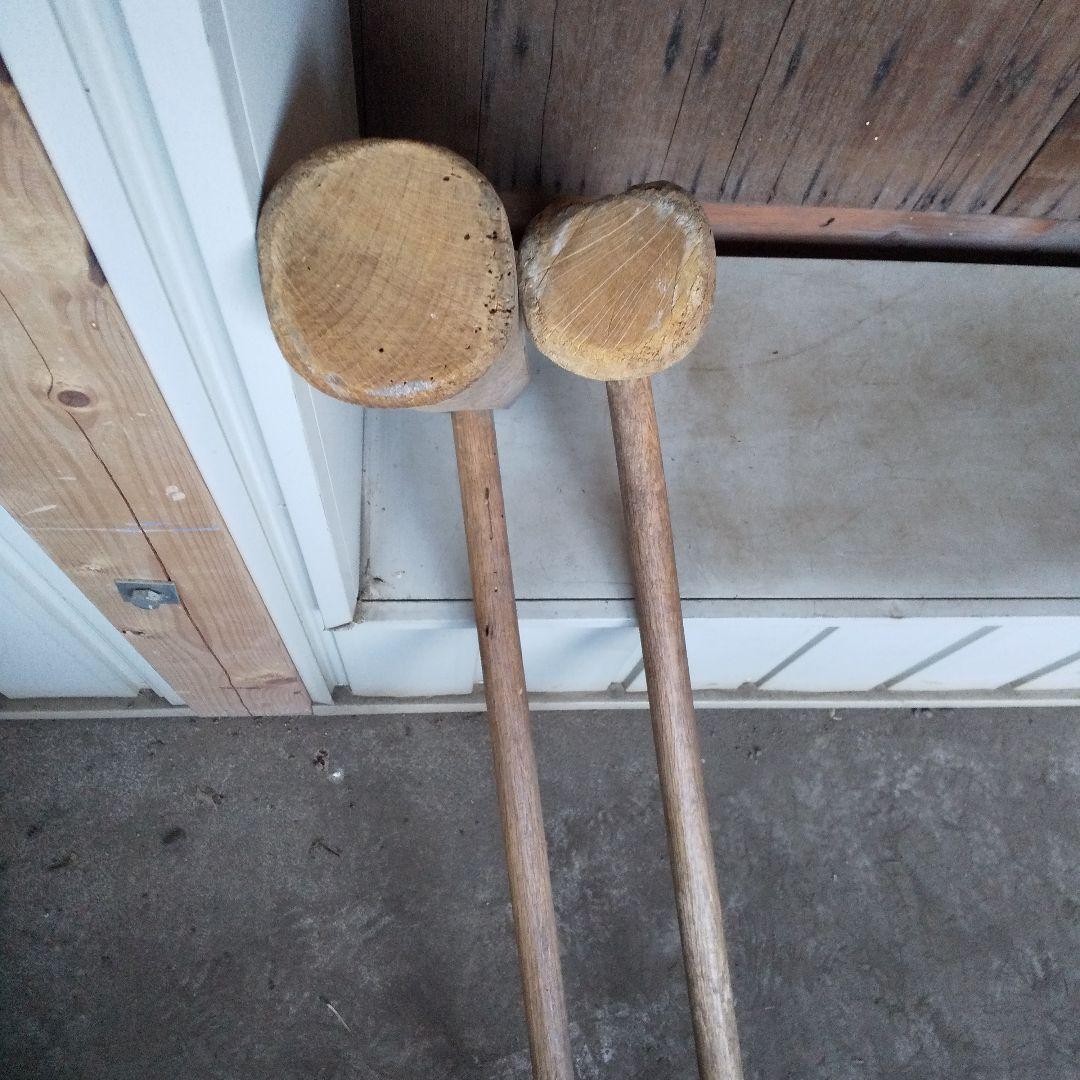 木製 杵 2本セット