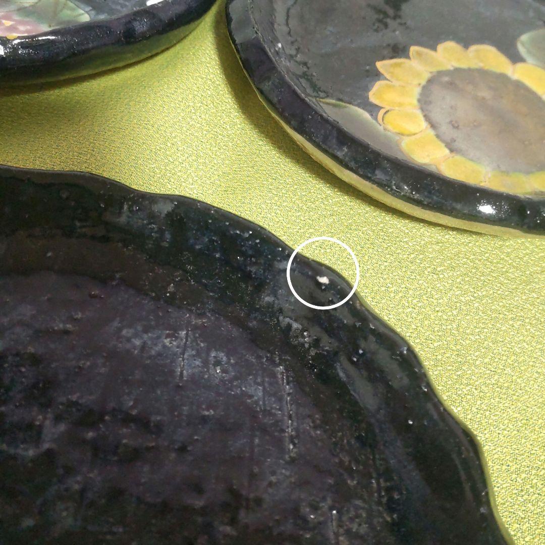 希少 京焼 清水焼 土渕 陶あん 皿 中皿 取皿 5枚 箱付 絵変 桜 牡丹