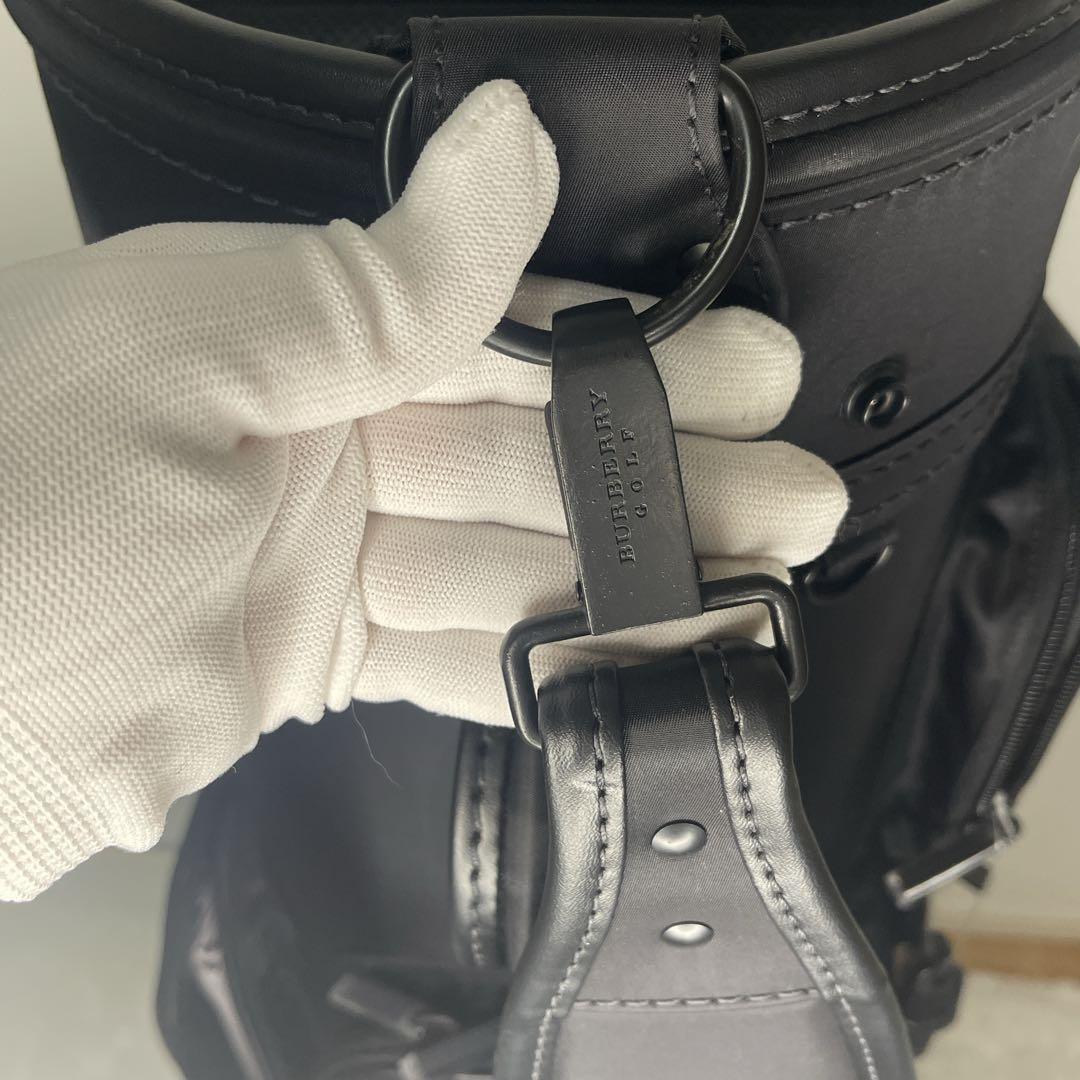 未使用級✨希少✨BURBERRY GOLF キャディバッグ 黒 フルセット