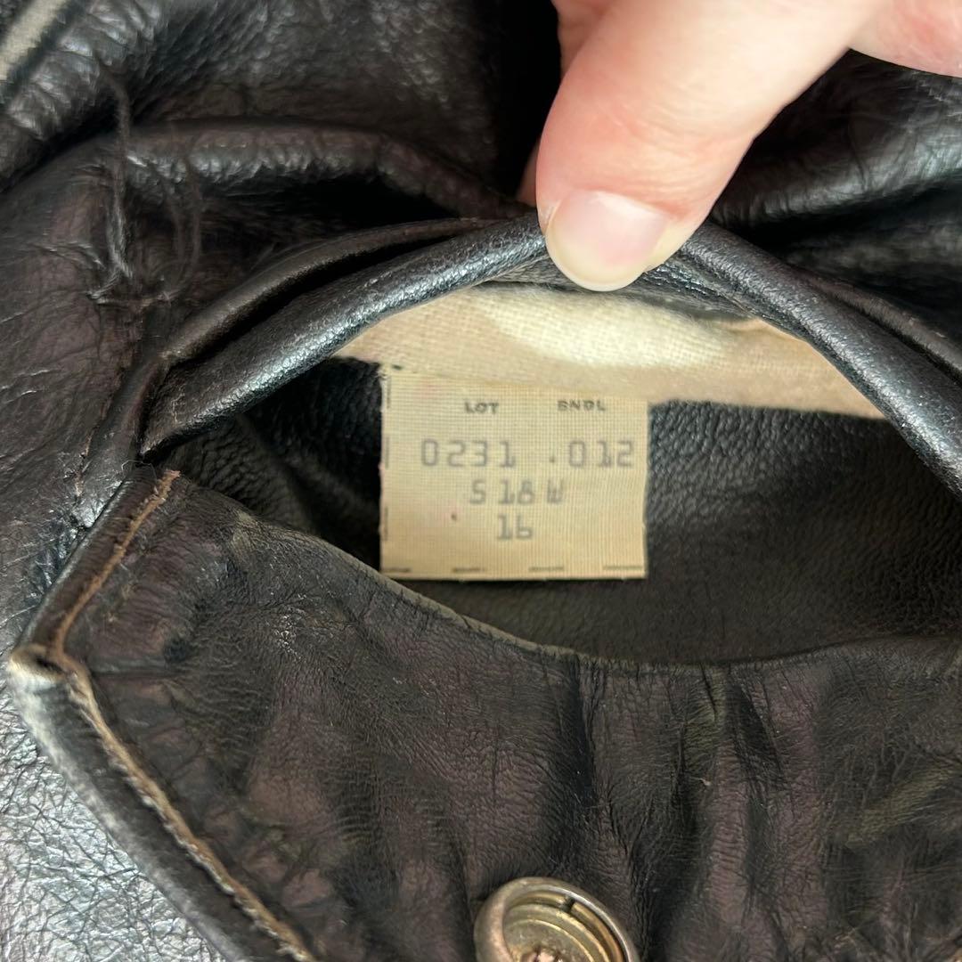 schott ショット ダブルライダースジャケット レザージャケット 黒 16