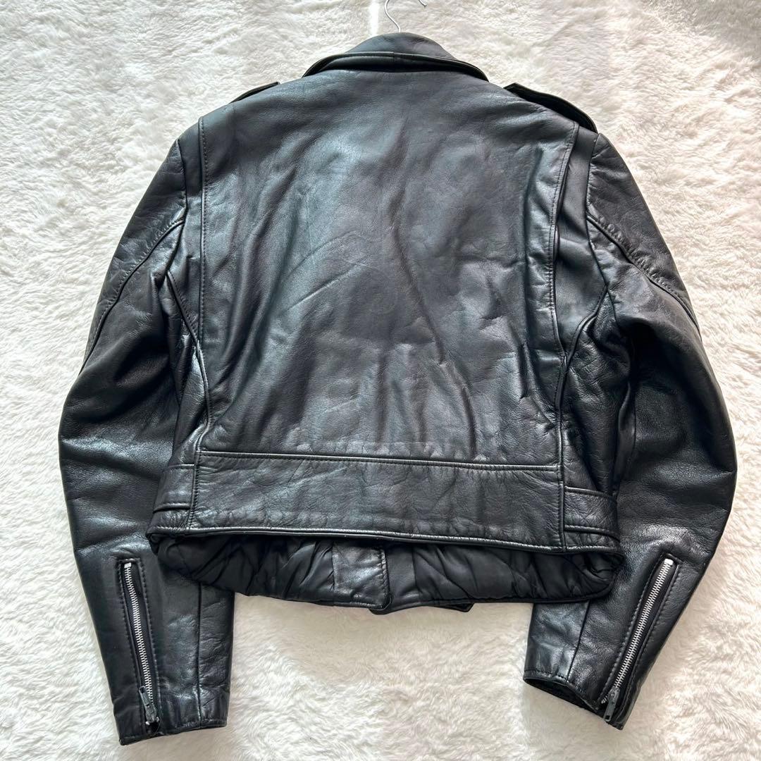 schott ショット ダブルライダースジャケット レザージャケット 黒 16