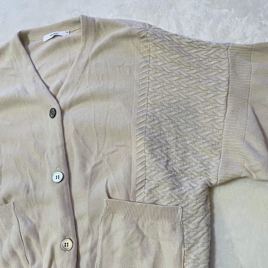 YASHIKI Hanaikada カーディガン　(IVORY) ニット