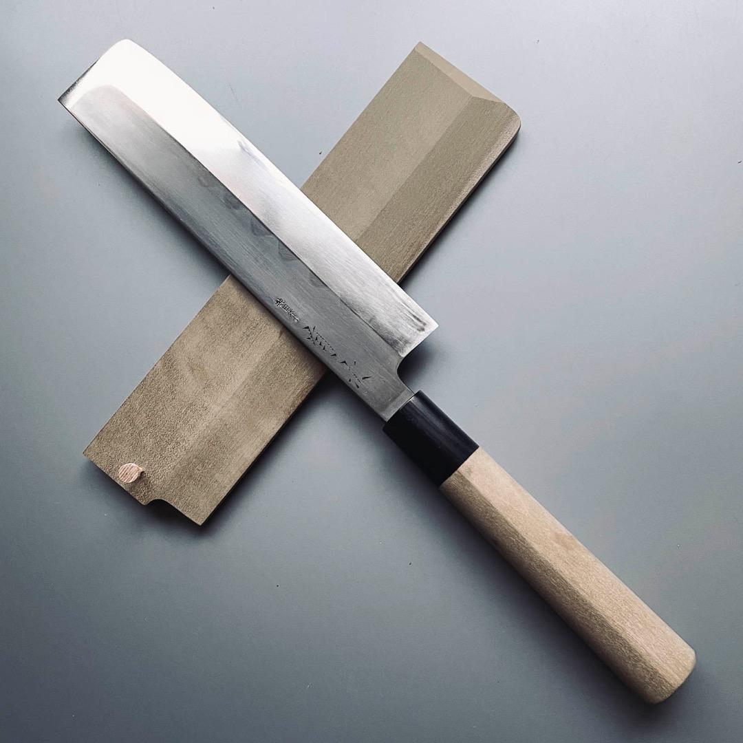 【こうぷー】京都 有次 本焼（純日本鋼）江戸薄刃包丁＋ペイサーズマグ