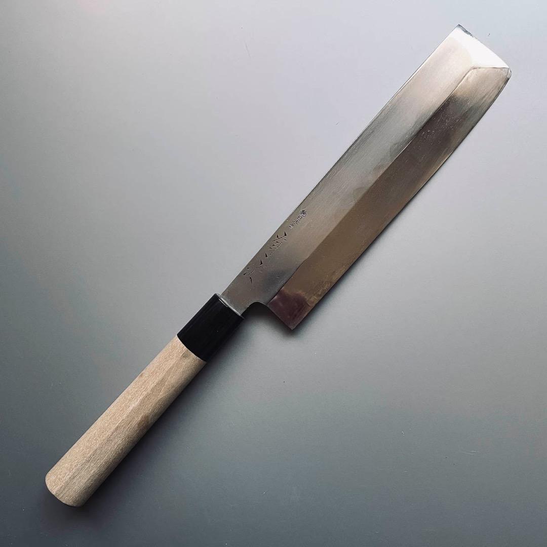 【こうぷー】京都 有次 本焼（純日本鋼）江戸薄刃包丁＋ペイサーズマグ