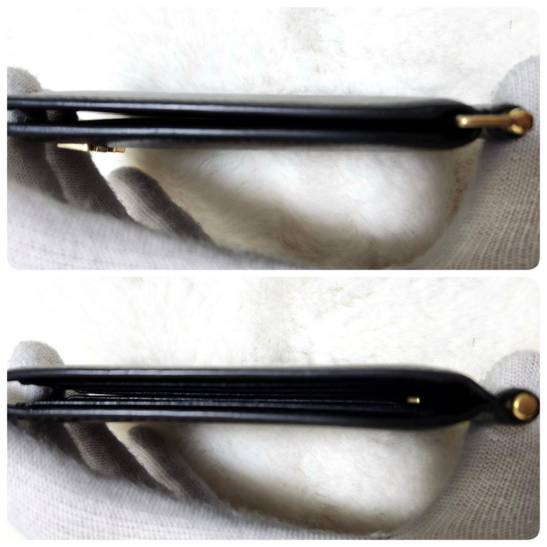 ✨極美品✨サンローラン　マネークリップ　ゴールド金具　YSL ブラック　レザー