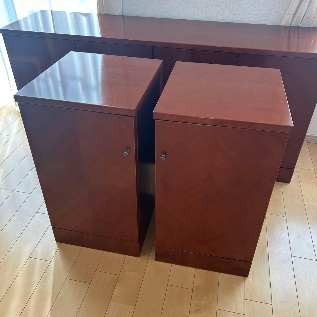 極希少カリモク　アラード　突板　ダイヤモンド貼り　サイドボード　キャビネット②