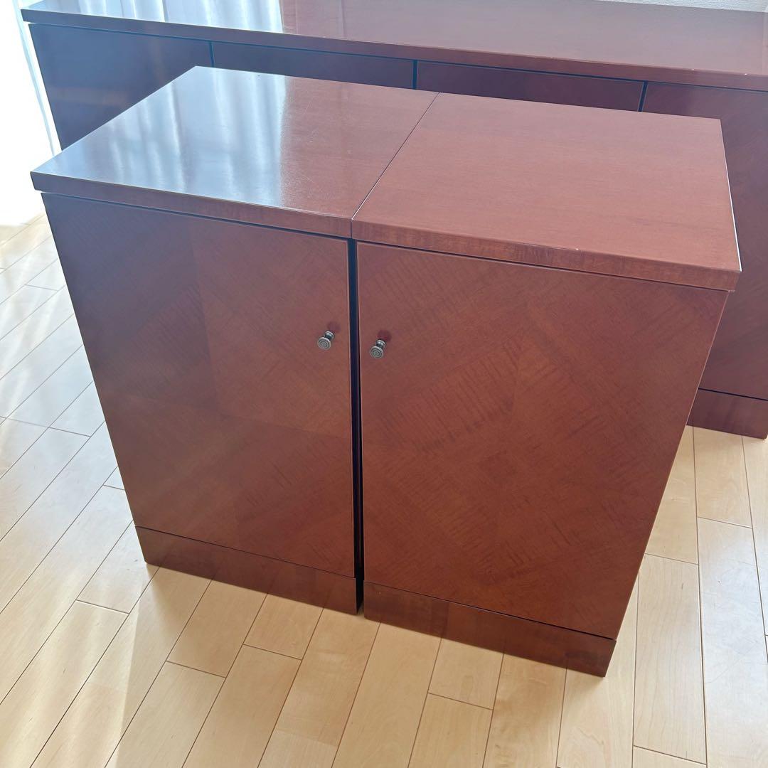 極希少カリモク　アラード　突板　ダイヤモンド貼り　サイドボード　キャビネット②