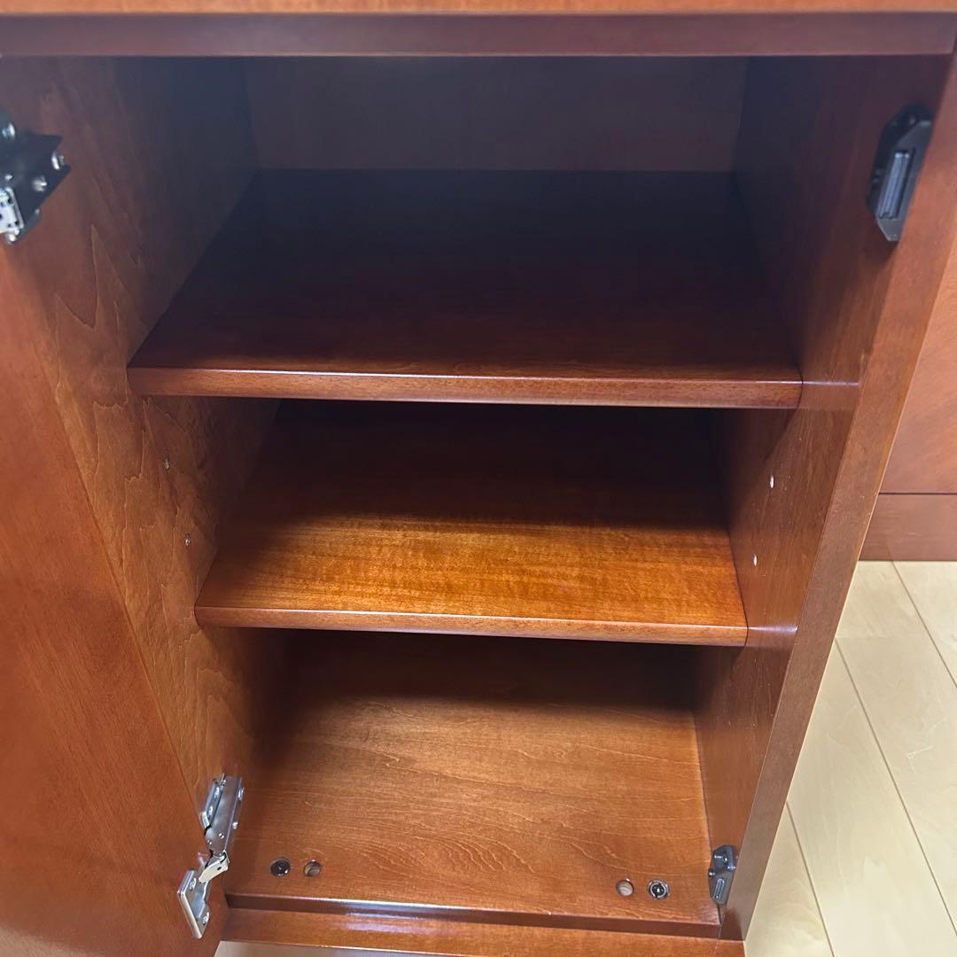 極希少カリモク　アラード　突板　ダイヤモンド貼り　サイドボード　キャビネット②