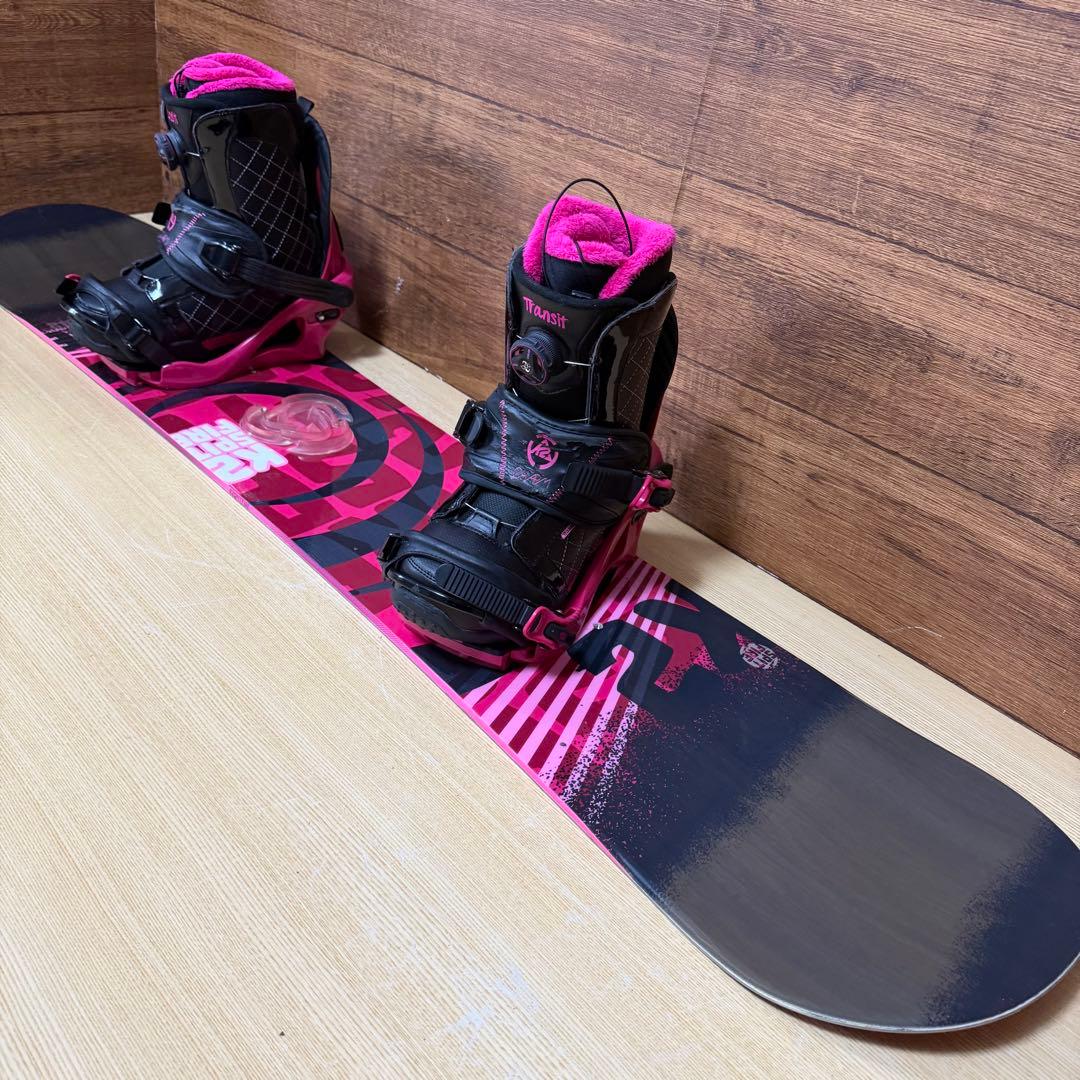 K2 ケーツー　レディーススノーボード　3点セット　142cm メンテナンス済み