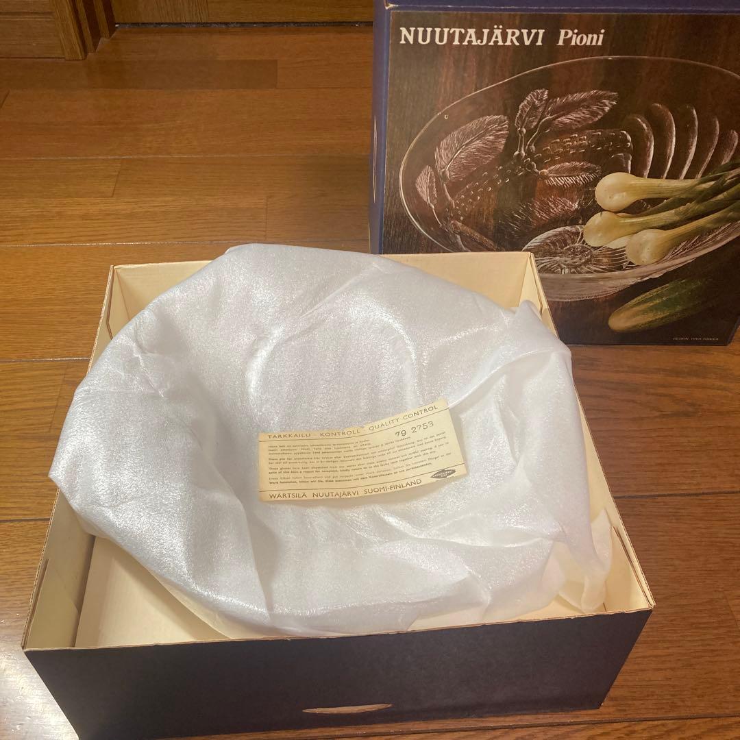 未使用　NUUTAJÄRVI Pioni ガラスボウル ヴィンテージ