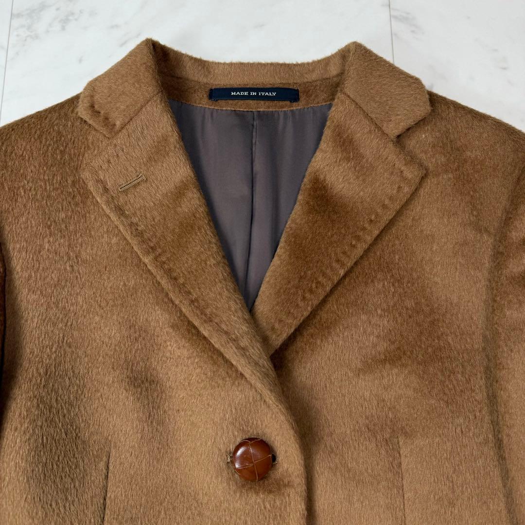 タリアトーレ ラマ ウール チェスターコート キャメル サイズ40