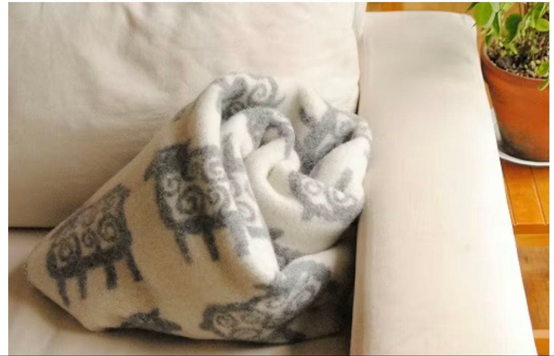 KLIPPAN SHEEP WOOL BLANKET 毛布 ひざ掛け 北欧 雑貨