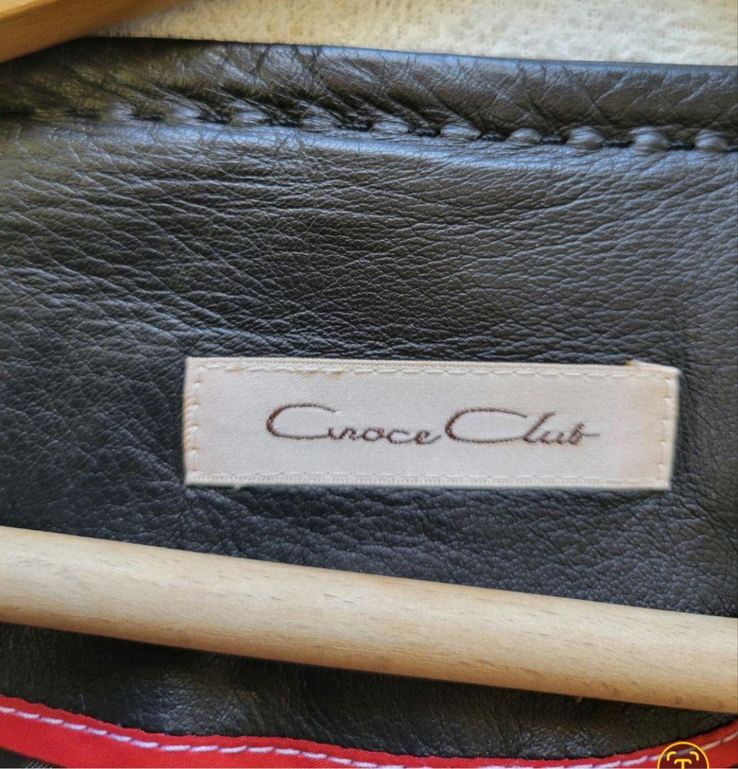 和光　GraceClub　本革　羊革　ノーカラーコート　ラムレザーコート　コート