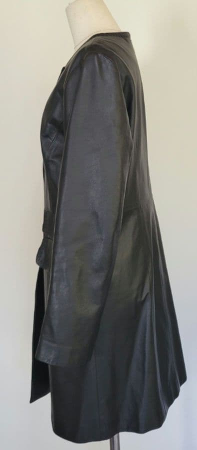 和光　GraceClub　本革　羊革　ノーカラーコート　ラムレザーコート　コート