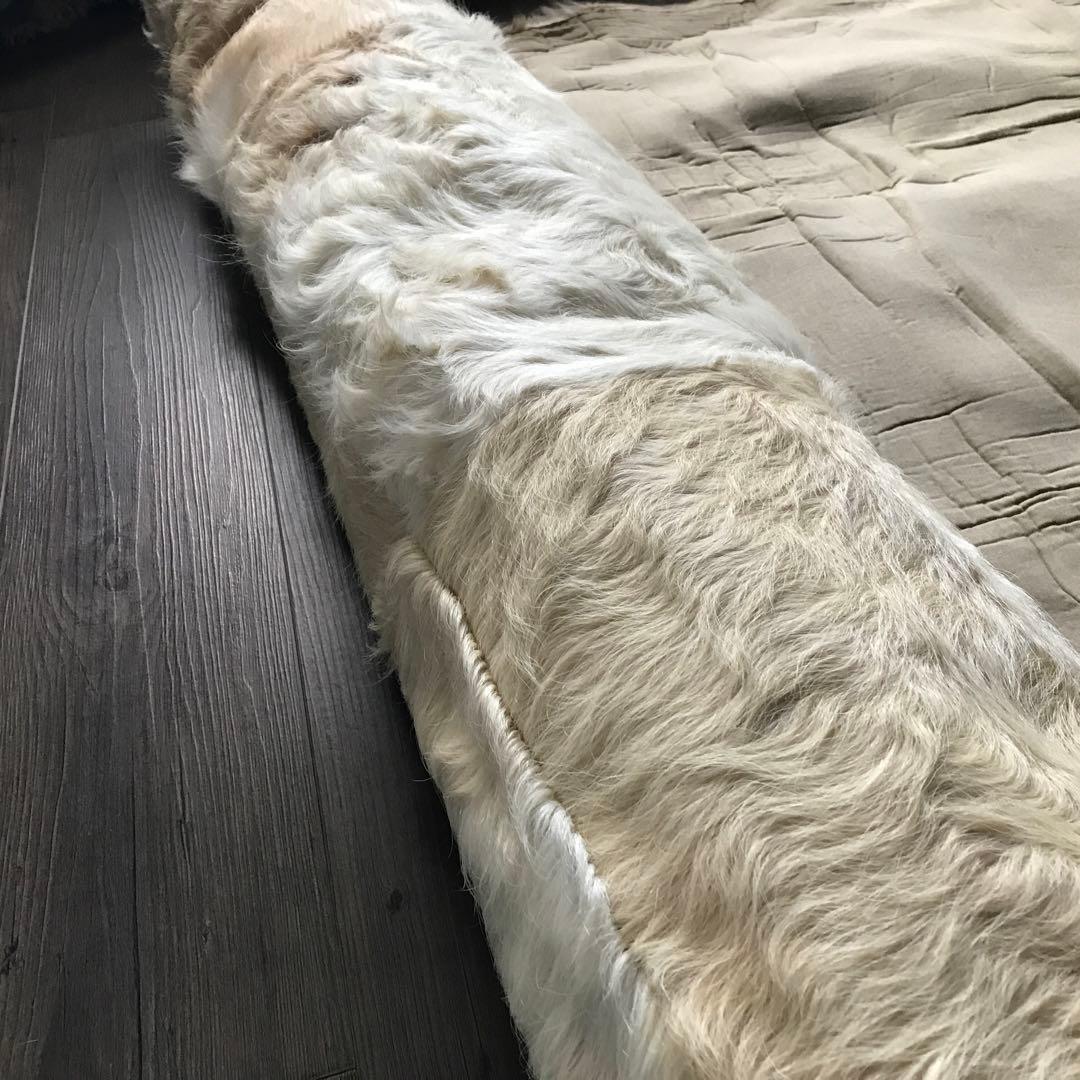 牛 ラグ ラグマット 皮 パッチワーク 絨毯 157x237cm ①