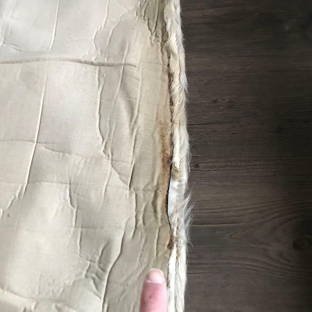 牛 ラグ ラグマット 皮 パッチワーク 絨毯 157x237cm ①