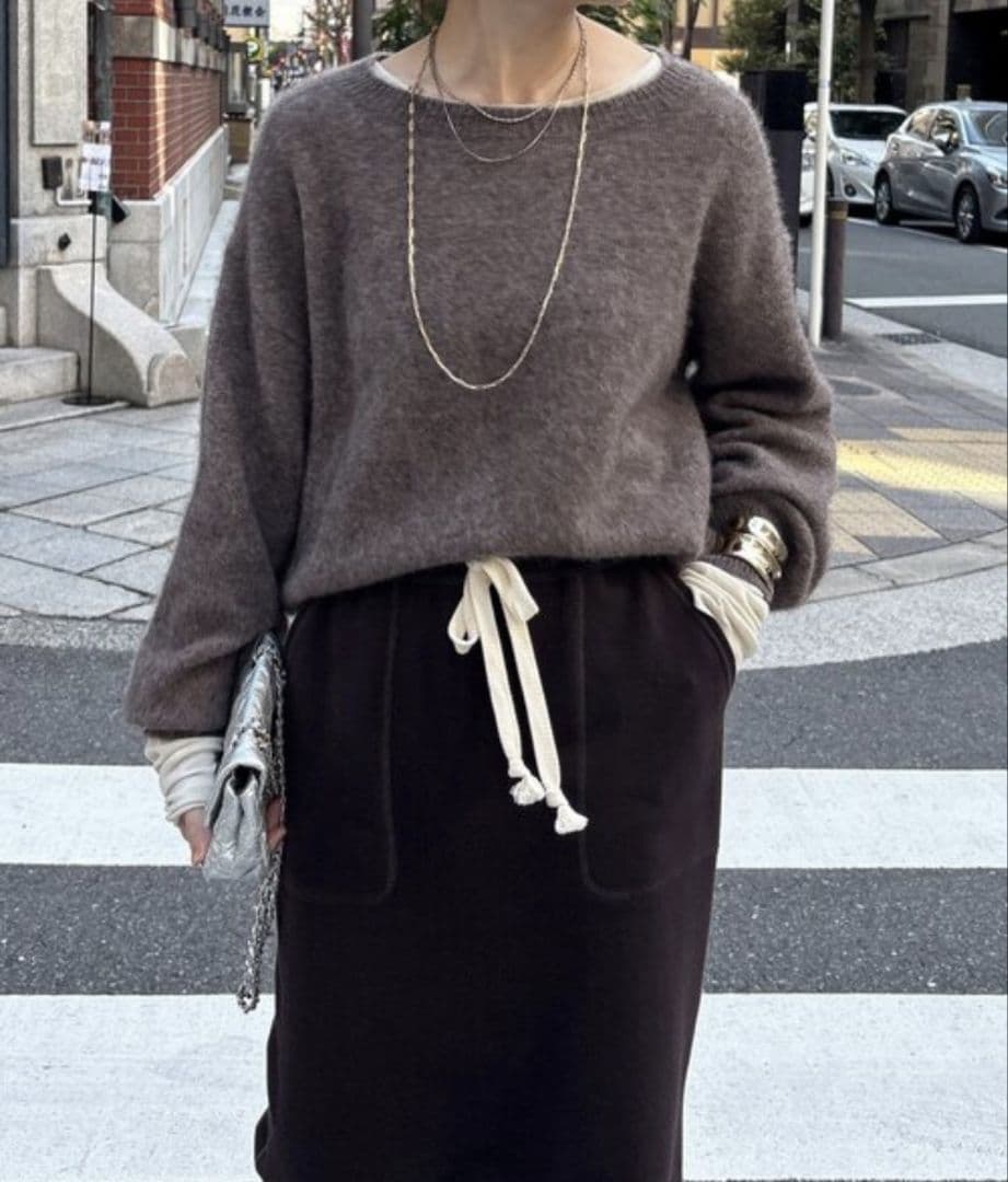 新品☆DOUDOU ドゥドゥ ヤクウールプルオーバー ブラウン