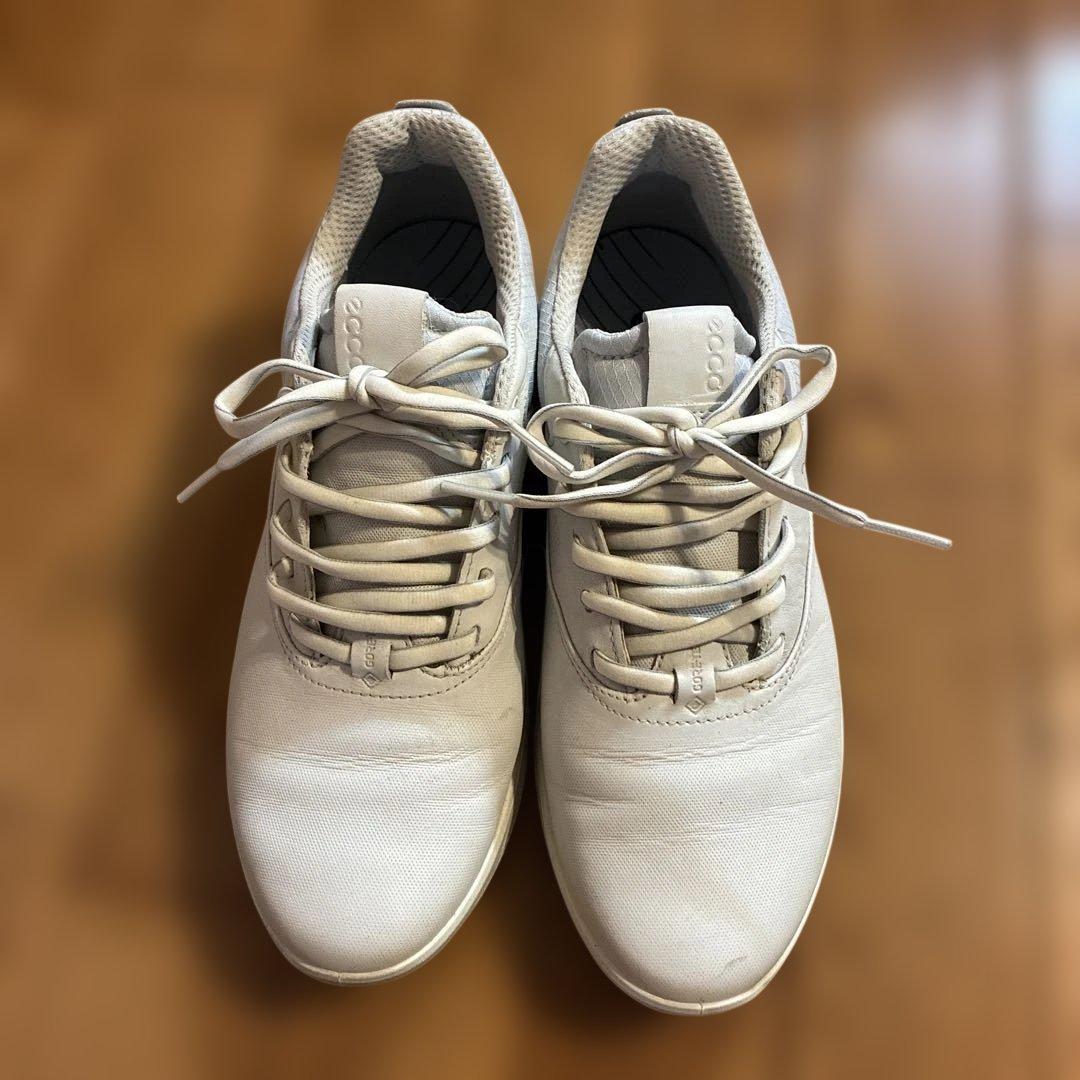 ecco ホワイト ゴルフシューズ