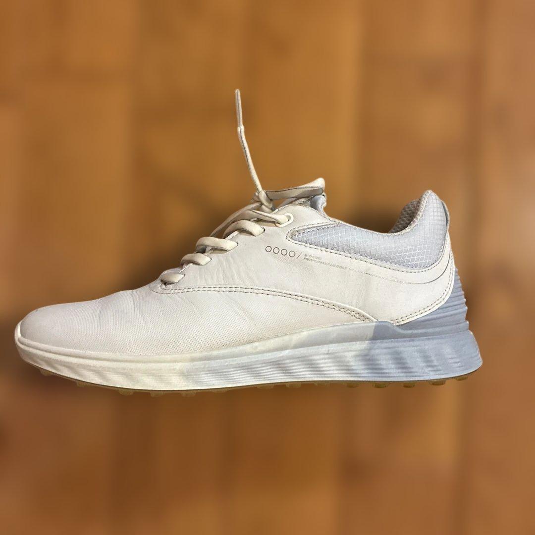 ecco ホワイト ゴルフシューズ