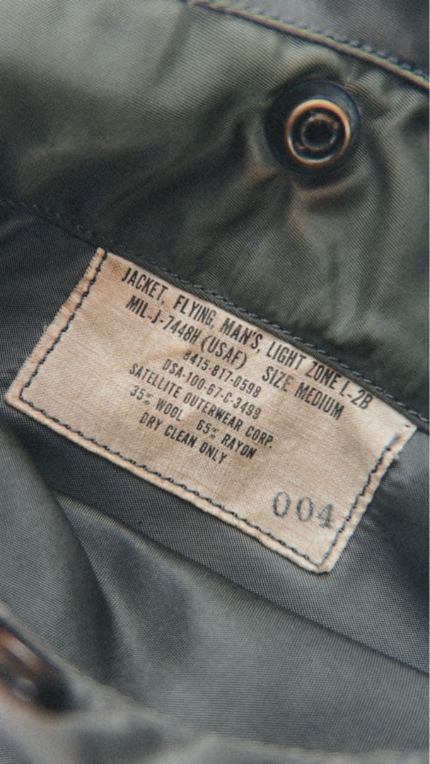 L2-B フライトジャケット 実物 ヴィンテージ