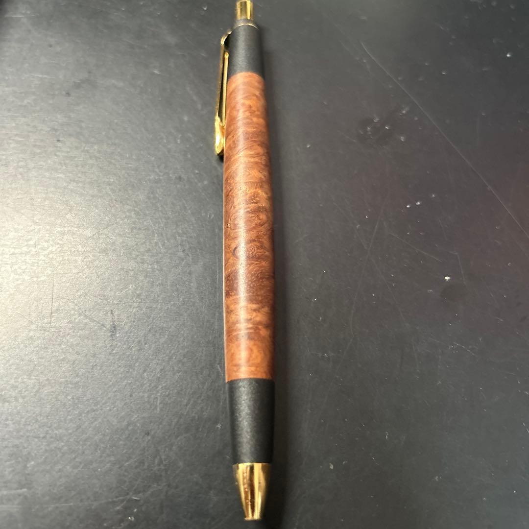 ボナンペン 本花梨瘤 真鍮金具 シャーペン