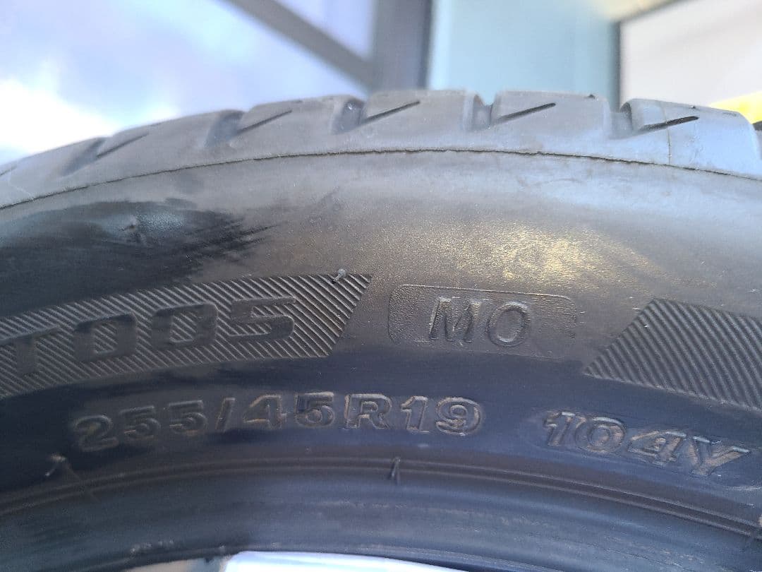 (中古) ブリヂストン トランザ T005 MO 255/45R19 タイヤ2本