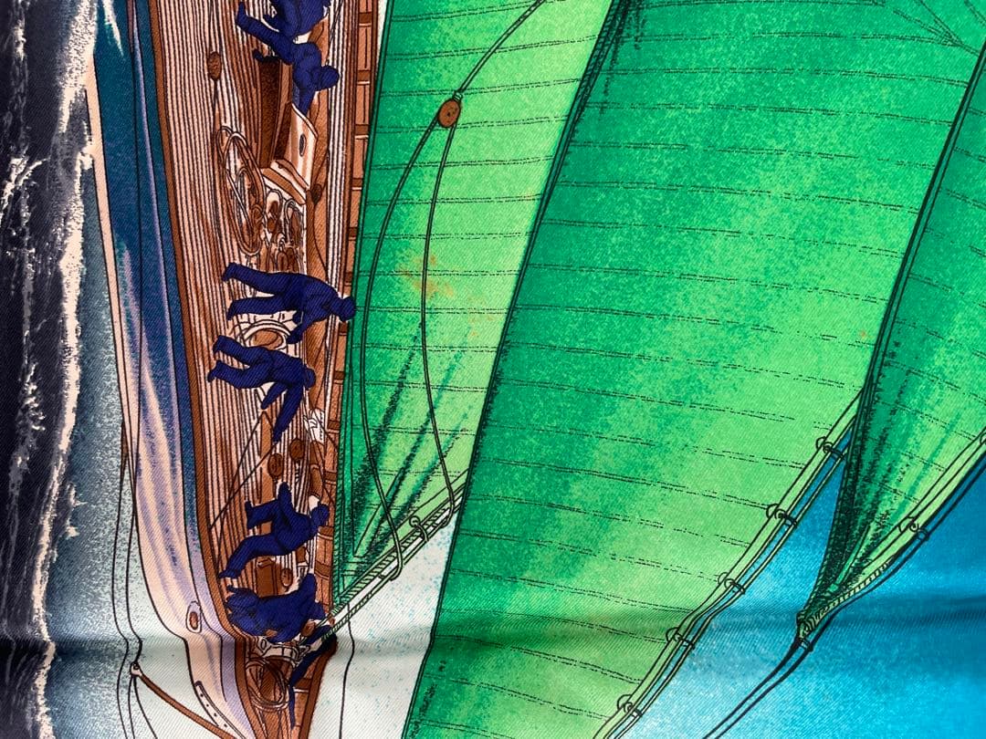 HERMES エルメス スカーフ カレ90 疾風 RAFALES シルク