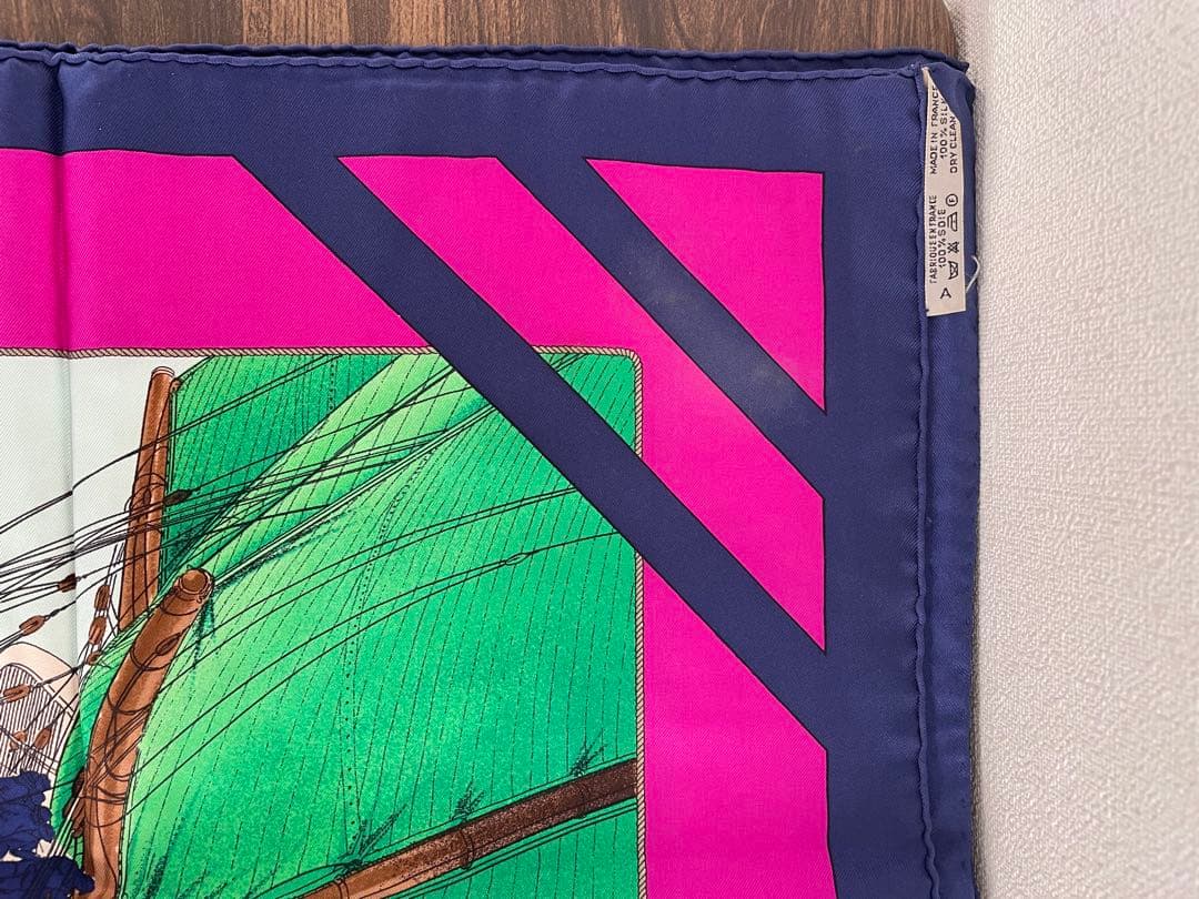 HERMES エルメス スカーフ カレ90 疾風 RAFALES シルク