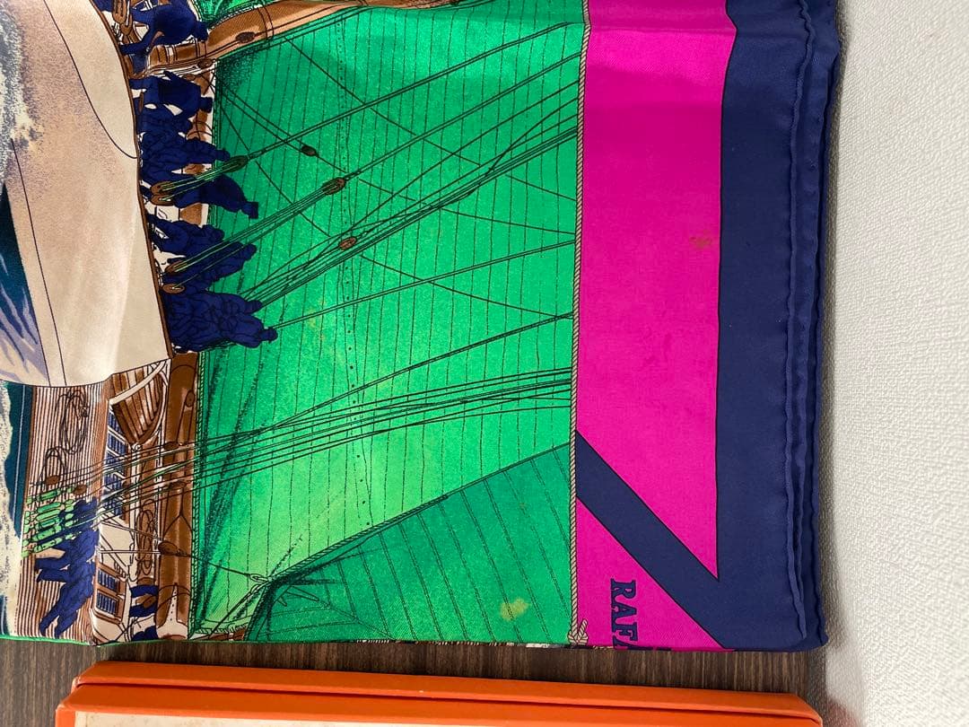 HERMES エルメス スカーフ カレ90 疾風 RAFALES シルク
