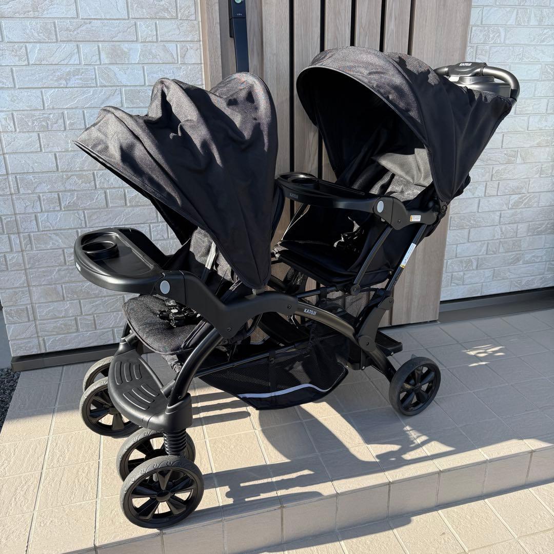 カトージ 二人乗りベビーカー