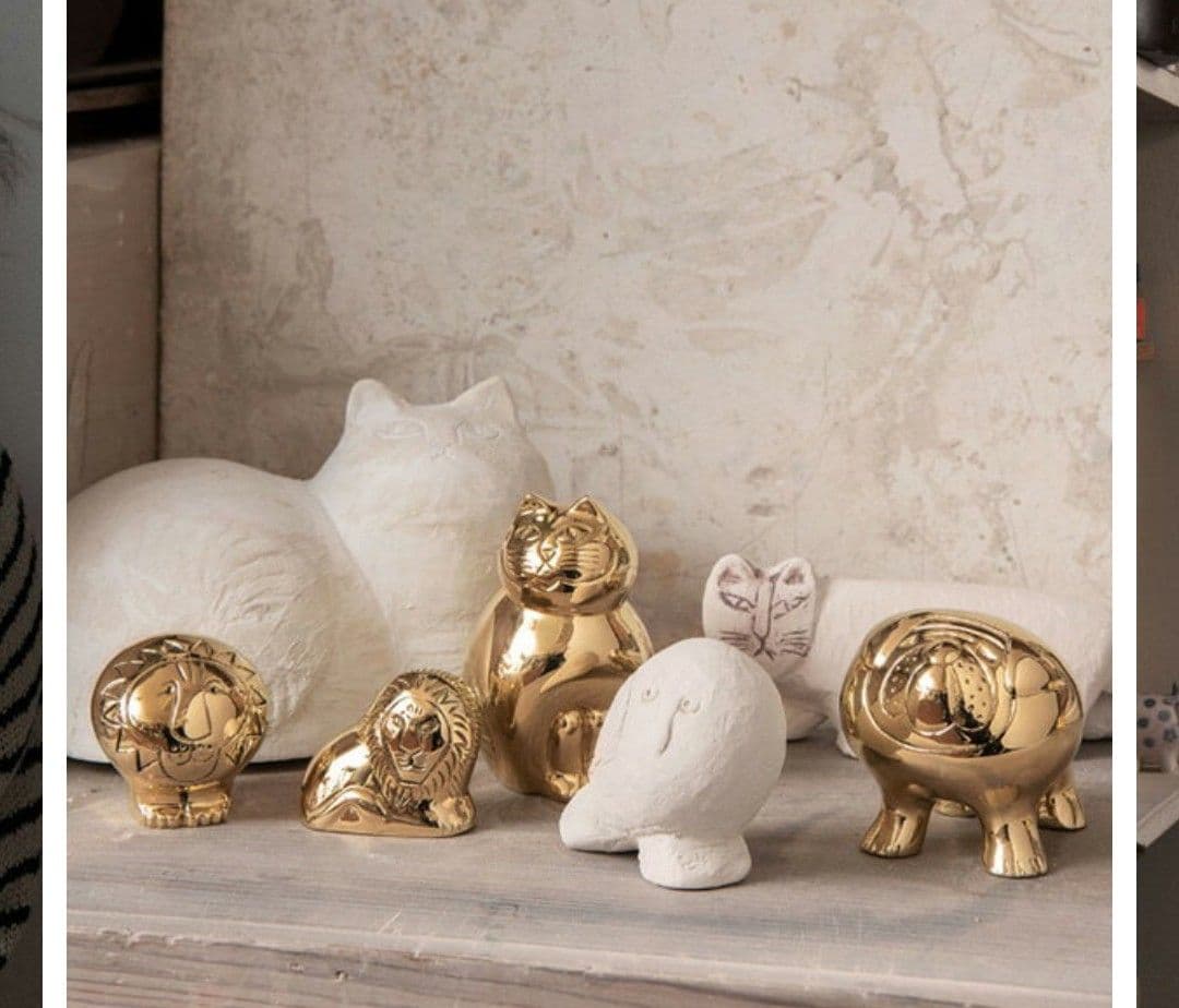 リサラーソン ライオン ゴールドネックレス 新品　美品