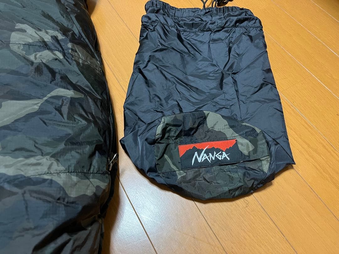 Cn　NANGA オーロラ450DX希少全面CAMO/レギュラープラス