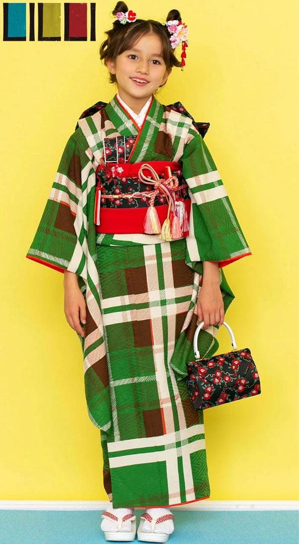 在庫処分特価　七五三着物 7歳 女の子 着物 単品　式部浪漫姉妹ブランド　リリー