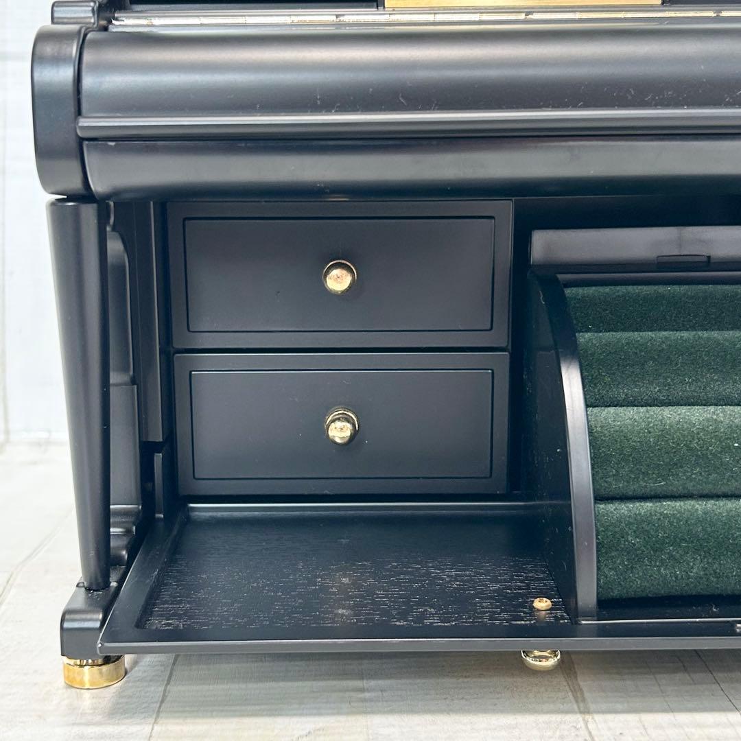 Sankyo製ピアノ型オルゴール付きジュエリーボックス【曲：乾杯】