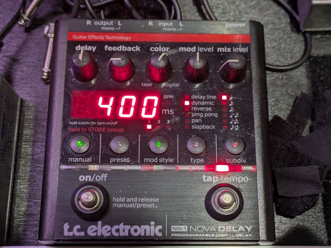 tc electronic ディレイ ND-1 NOVA DELAY ギター