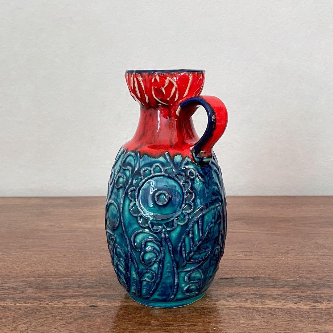 【ドイツ BAY Keramikの花瓶】Fat lava 323