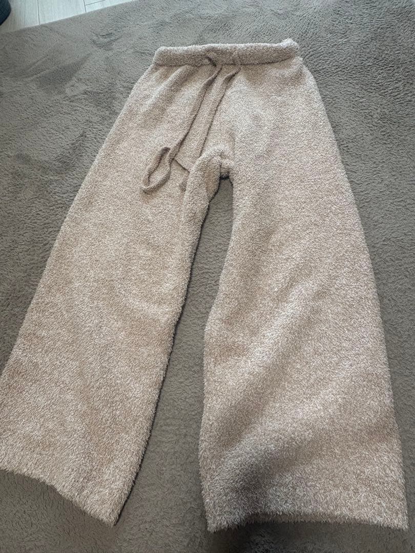 パウダーメランジベアジャガードプルオーバー&ロングパンツSET